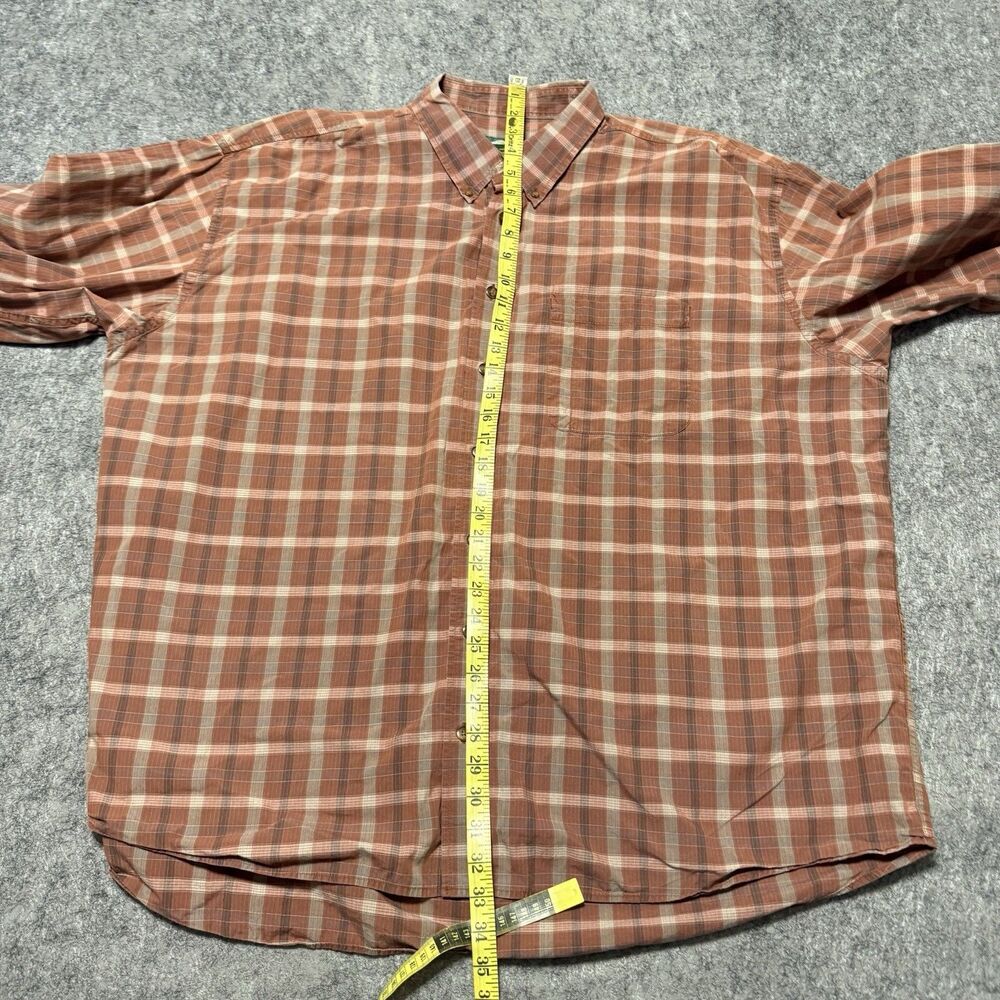 Vintage Cabelas 3XLT Plaid Shirt Mens Long Sleeve 90s Y2K Gorpcore Cotton - Picture 3 of 5